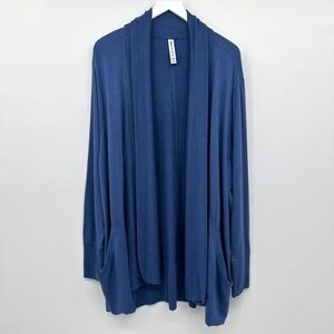Athleta Pranayama Restore Wrap Cardigan Sweater Size 3X Pockets Slouchy‎ Knit